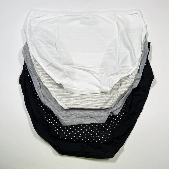 Victoria Secret XXL 2XL Brief Panties High Waist Leg Cotton Gift Set - Lot of 5 - Picture 6 of 9